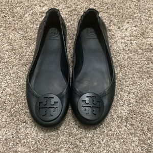 Tory Burch Black Ballet Flats